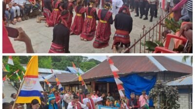 RD Mesak Wermasubun dan RD Bobi Balia Disambut di Pantai Desa Awear Lama