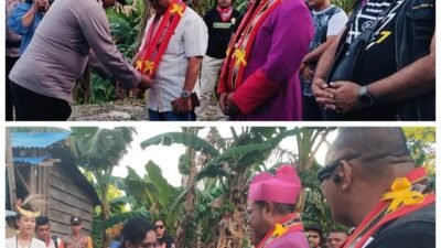 Uskup Amboina Tiba di Tanimbar Utara, Berikan Meterai Kekal Bagi Umat Katolik