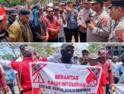 Massa Sifnana Geruduk DPRD KKT, Desak Resa Fordatkossu Lengser Dari Jabatan Dewan