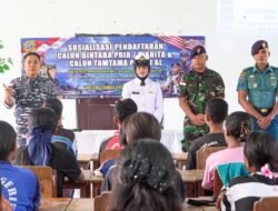 Jaring Bibit Unggul dan Tegaskan Seleksi Gratis, Kodaeral IX Sosialisasi Penerimaan Prajurit TNI AL di Seram Barat