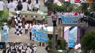 Dari Pelataran Maranatha Sampe Di Siwabessy 26, GMKI Fun Walk Toma Maju.